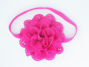 Bandeau élastique à fleurs pour bébé Accessoires de coiffure pour nouveau-né Bandeau à fleurs pour bambins Bandeau pour petites filles - Product Image 6