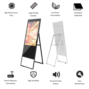 32 inch tầng đứng áp phích kỹ thuật số OEM thông minh Gương 1080P FHD LCD hiển thị Android Màn hình cảm ứng <span class=keywords><strong>kiosk</strong></span> - Product Image 2