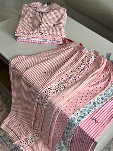 Pigiami di Lusso in Cotone OEM per Donna, Set Sexy da Notte, Abbigliamento da Notte a Maniche Lunghe, Pigiami, Abbigliamento per Casa e Relax - Product Image 1