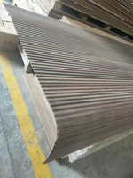 Panneaux muraux 3D en MDF rainurés, peignables, panneaux muraux en bois ondulé