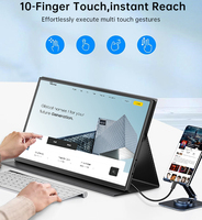 Écran portable tactile EIMIO 18,5 pouces pour ordinateur portable, écran portable 120 Hz, extension d'écran USB Type-C pour ordinateur portable, OEM