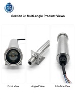 Sensor Termometer Pengontrol Suhu Inframerah Non-kontak Industri Keluaran 4-20 MA Aice Tech