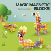 Ensemble de Construction Magnétique Éducatif STEM à Thème Princesse pour Jeu de Société de Bureau, Blocs Magnétiques à Assembler Soi-même, Vente en Gros