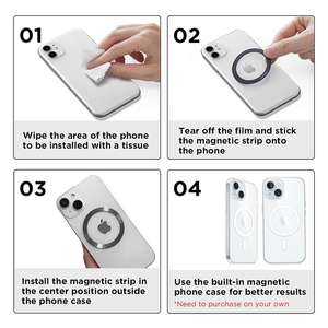 Batterie externe magnétique sans fil 5000 mAh pour iPhone 17/16/15/14/13/12/Plus/Pro Max – Chargeur compact pour smartphone - Product Image 2