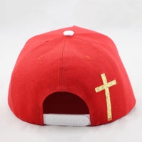 Casquette snapback vintage bicolore rouge et jaune à 5 panneaux, broderie plate personnalisée, imprimé léopard sous la visière