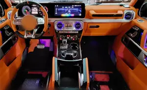 Interior automotivo classe g w463 gclass, totalmente converso g350 g500 g63, decoração para mercedes benz