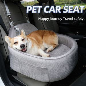 2025 Detachable Washable Dog Car Seat Bag Comfortable Durable Waterproof <b>Portable</b> Travel <b>Bed</b> with Cotton Animal Pattern for Cats - Product Image 2