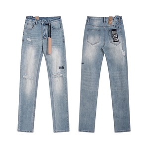 KSUBI jeans Men Straight stacked Skinny Slim Fit Designer Jeans Denim <b>Pants</b> Fashion Streetwear jeans <b>pants</b> for men - Product Image 4