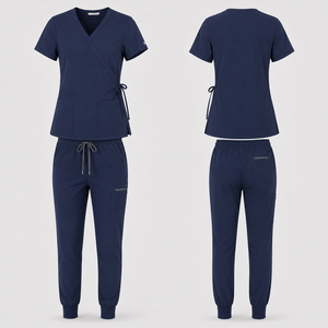 Custom <b>Scrubs</b> Uniforms <b>Sets</b> <b>For</b> <b>Women</b> Stretch Medical <b>Scrubs</b> Nursing Uniforms Jogger Pants OEM ODM Manufacturer - Product Image 2