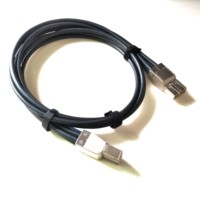 Mini sas hd sff-8643 externe Mini série attachée Scsi Sff-8644 à Sff-8644 mini sas HD 8X câble