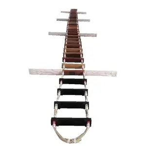 Деревянная складная веревочная лестница для экстренного скалолазания, распродажа