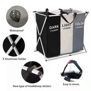 <b>Large</b> Home Foldable Dirty Laundry Sorter <b>Bin</b> Storage Bag Drawer for Clothes and Toys Convenient Dirty Laundry Hamper - Product Image 6