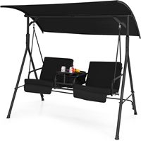 Balançoire de véranda pour 2 personnes, balançoire d'extérieur, balançoire de patio avec auvent pour jardin, balcon, bord de piscine