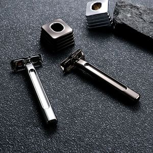 Maquinilla de Afeitar Ecológica de Doble Hoja, Diseño Innovador, Cabezal de Seguridad para Cara, Piernas y Cuerpo, Acero Inoxidable, para Hombres y Mujeres - Product Image 5