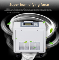 Humidificateur industriel à vapeur ultrasonique OEM ODM 6kg/H 220V 10L, brumisateur à 6 têtes pour l'élimination de la poussière