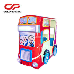 Münzbetriebener Schaukelbus mit Cartoon-Motiv, Musikspielautomat, Indoor-Spielgerät für Kinder - Product Image 5