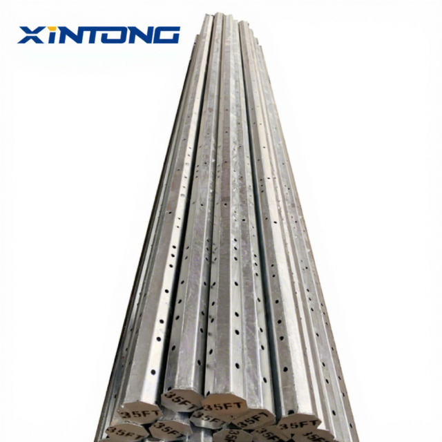 High Quality Outdoor High Voltage Poe Galvanized Steel Utility Pole with 200km/h Wind Resistance and 5-Year Warranty