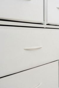 Commode de chambre moderne autoportante en acier inoxydable durable avec panneau en pin - Product Image 2
