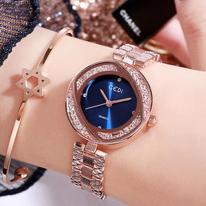 Montre élégante pour femmes avec bracelet en acier fin, étanche, mouvement à quartz, pour le marché mondial, OEM/ODM, montre personnalisée - Product Image 3