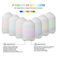 Diffuseur d'arômes ultrasonique LED 7 couleurs à prix d'usine, humidificateur à brume froide pour chambre à coucher, parfum et éclairage d'ambiance