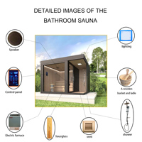Sauna multifonctionnel sur remorque, utilisation en extérieur, saunas intelligents pour 2, 3 ou 4 personnes, hammam sec portable
