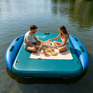 Hailebao Plateforme Flottante Gonflable en PVC Drop-stitch pour Yoga et Lutte, Épaisseur 0,7 mm, Écologique, Durable, Portable et Pliable pour Piscine - Product Image 5