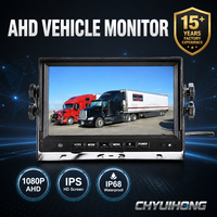 Moniteur de camion 7 pouces 1080P AHD, écran IPS HD, affichage de la vue arrière du véhicule, 12V-24V, étanche IP68, pour bus, remorque, usage intensif