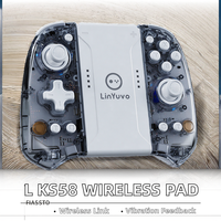 KS58 Pengendali Game Nirkabel Motor Getaran Getaran Ganda Joystick Terpisah Gamepad BT untuk Baterai 2.1+EDR 400mAh