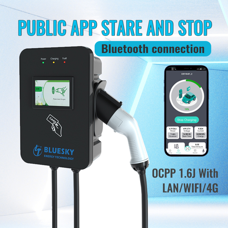 Wallbox EV Charger AC EV Portable Charging Station with Card Electric Vehicle Car Charger · image 3