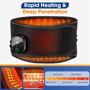 Weicher Kabelloser Lendenwärme-Gürtel, USB-Aufladbarer Beheizter Taillengürtel zur Linderung von Rückenschmerzen - Product Image 3