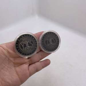 Pièce commémorative souvenir en cuivre plaqué, style gothique, avec motifs Ouija, clairvoyance ou ange de la mort, pour la prévision des décisions Oui/Non - Product Image 5