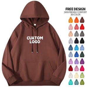 Hoge Kwaliteit 30 Kleuren Streetwear 260Gsm 100% Katoen Oversized Hoodie Casual Blanco Gepersonaliseerde Hoodie Heren Hoodies - Product Image 2