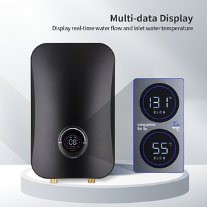 220V 5.5KW新しいスタイル耐久性のあるインスタント温水ヒータータンクレスシャワー家庭用温水間欠泉家庭用ホテルシャワー - Product Image 3