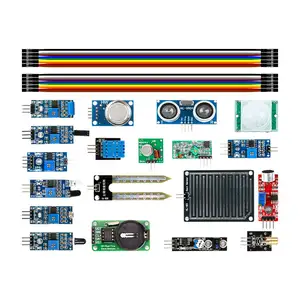 Componentes electrónicos para Uno Mega Nano Micro Pro Mini Leonardo 24 en 1 módulo de Sensor multicolor Raspberry Set para Arduino