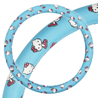Housse de volant de voiture mignonne Hello Kitty, universelle, antidérapante, protection de volant, accessoire d'intérieur de voiture de dessin animé pour femmes