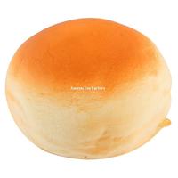 Jouet Squishy en forme de pain réaliste en PU, Croissant et Toast, avec base adhésive, à remontée lente, jouet sensoriel anti-stress à presser, vente en gros