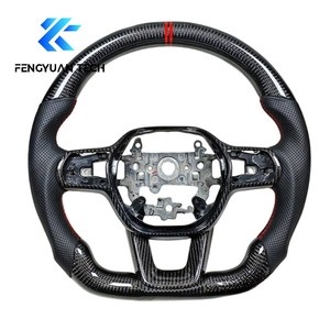 พวงมาลัยคาร์บอนไฟเบอร์ LED สำหรับฮอนด้า CRV HR-V <span class=keywords><strong>Civic</strong></span> R Fl5 Si Acura Integra 6th <span class=keywords><strong>2022</strong></span> 2023 2024 2025 2026 - Product Image 2