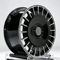Jantes en alliage forgé sur mesure 5x112/114.3, 17-24 pouces, pour voitures particulières, finition noire brillante, jantes pleines pour Volkswagen Golf Passat Toyota