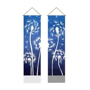 Bandera Vertical Personalizada de Alta Calidad con Diseño Impreso y Borlas para Decoración del Hogar - Product Image 2