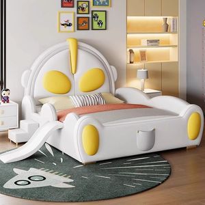 Lit pour enfants de haute qualité avec design Ultraman <span class=keywords><strong>et</strong></span> toboggan, écologique <span class=keywords><strong>et</strong></span> sûr, idéal pour les chambres d'enfants européennes <span class=keywords><strong>et</strong></span> américaines - Product Image 2