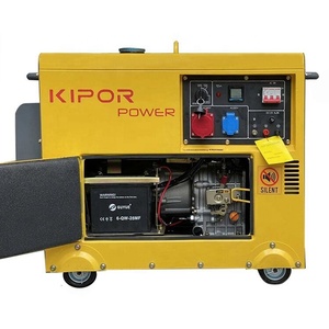 Kipor 8KVA im lặng Máy phát điện diesel 100% đồng 220V 50/60Hz Single phase AC đầu ra ATS tùy chọn chất lượng điện - Product Image 3