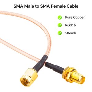 SMA Nam Để SMA Nữ Rg316 Mở Rộng Cáp Đồng Trục Pigtail Jumper SMA Đồng Trục Adapter Cho FPV Drone 3G 4G LTE Router - Product Image 2
