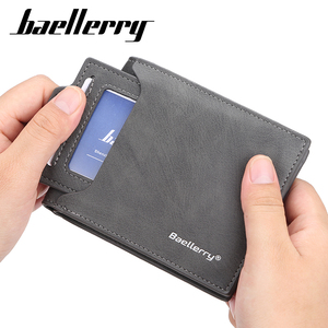 OEM da uomo portafoglio corto in pelle sintetica da uomo borsa Casual porta carte d'identità <span class=keywords><strong>pochette</strong></span> portamonete - Product Image 3