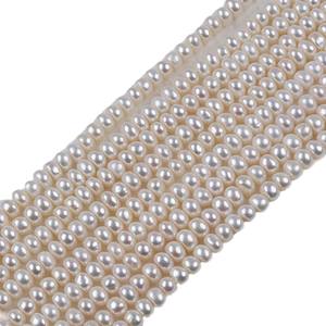 Natural 6-7mm <b>Freshwater</b> White <b>Pearl</b> String Flat Pieces and Scattered Particles for DIY Necklace or <b>Bracelet</b> Zhuji - Product Image 4