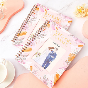 Promotional Custom Logo Printing Organizer <b>Planner</b> <b>Wedding</b> Spiral Hardcover Journal <b>Book</b> Diary <b>Wedding</b> <b>Planner</b> Notebook - Product Image 1