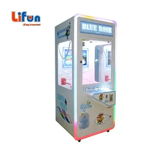 Cash Coin Operated Shopping Mall Beliebtes kommerzielles Preis spiel Blue Rose Big Plush Toy Claw Machine für Erwachsene