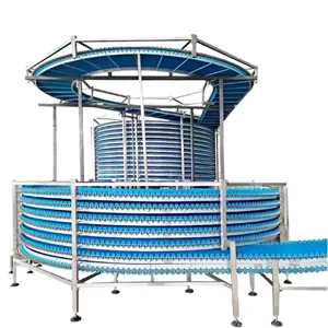 China supplier Mesh spiral cooling tower for quick frozen food and biscuit cooling