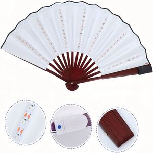 Portable Battery-Operated LED Flash Folding Fan Luminous Craft Props for Nightclub Disco Shows Folk Art DIY Angel Advertising - Product Image 5