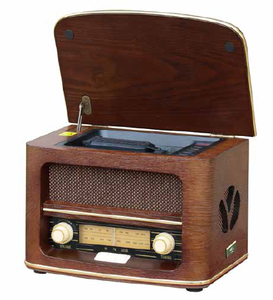 Radio <span class=keywords><strong>CD</strong></span> classique en <span class=keywords><strong>bois</strong></span> personnalisable R160-1 avec haut-parleur en <span class=keywords><strong>bois</strong></span> rétro en MDF et fonction Bluetooth - Product Image 4