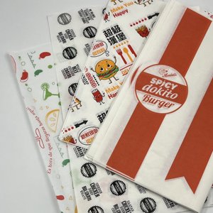 Papier imperméable et résistant à la graisse pour l'emballage des hamburgers, impression personnalisée - Product Image 3